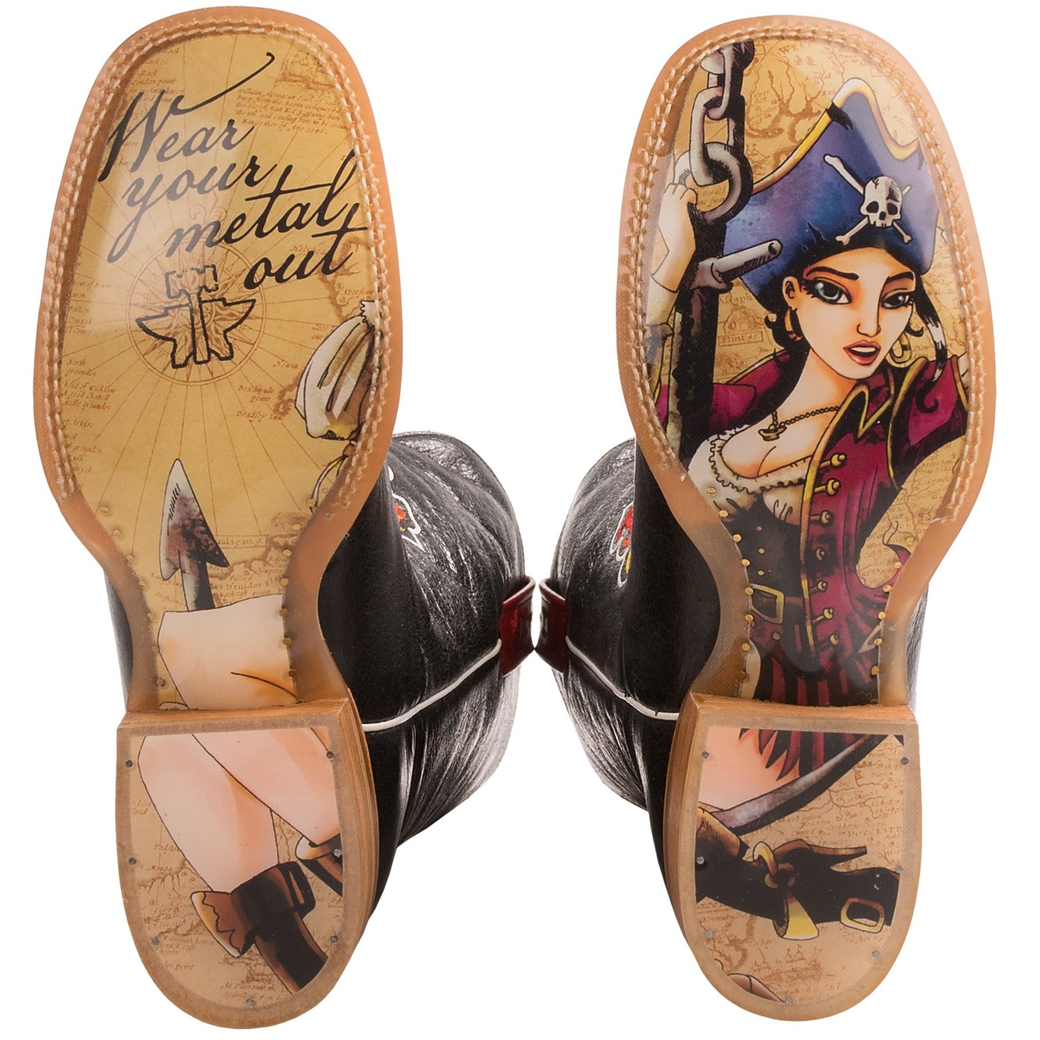 Tin Haul Skull and Crossglow Cowboy Boots (For Men) 8493X Save 29