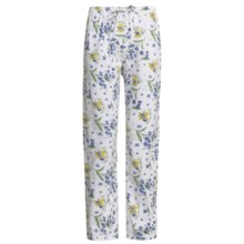 Toast and Jammies Cotton Jersey Drawstring Pants - Contemporary Cut (For Women) in Forget Me Not - Closeouts