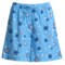 Toast and Jammies Jersey Knit Sleep Shorts - Contemporary Cut (For Women) in Snowflake