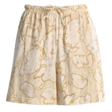 Toast and Jammies Jersey Knit Sleep Shorts - Contemporary Cut (For Women) in Weathered Map - Closeouts