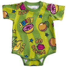 Toast & Jammies Printed Romper - Cotton (For Infants and Toddlers) in Sour Puss - Closeouts