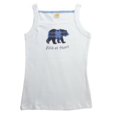 Toast and Jammies Rib-Knit Cotton Tank Top - Screen Print (For Women) in Wild At Heart - Closeouts