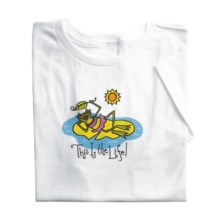 Toast and Jammies Screen-Printed T-Shirt - Cotton, Missy Cut, Short Sleeve (For Women) in Frogs Life - Closeouts
