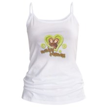 Toast and Jammies Screen-Printed Tank Top - Cotton, Missy Cut, For Women) in Monkey Business - Closeouts