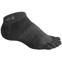 ToeSox ULTRA Sport Ankle Socks - Lightweight (For Men and Women) in Black - Closeouts