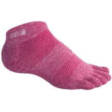 ToeSox ULTRA Sport Ankle Socks - Lightweight (For Men and Women) in Pink - Closeouts