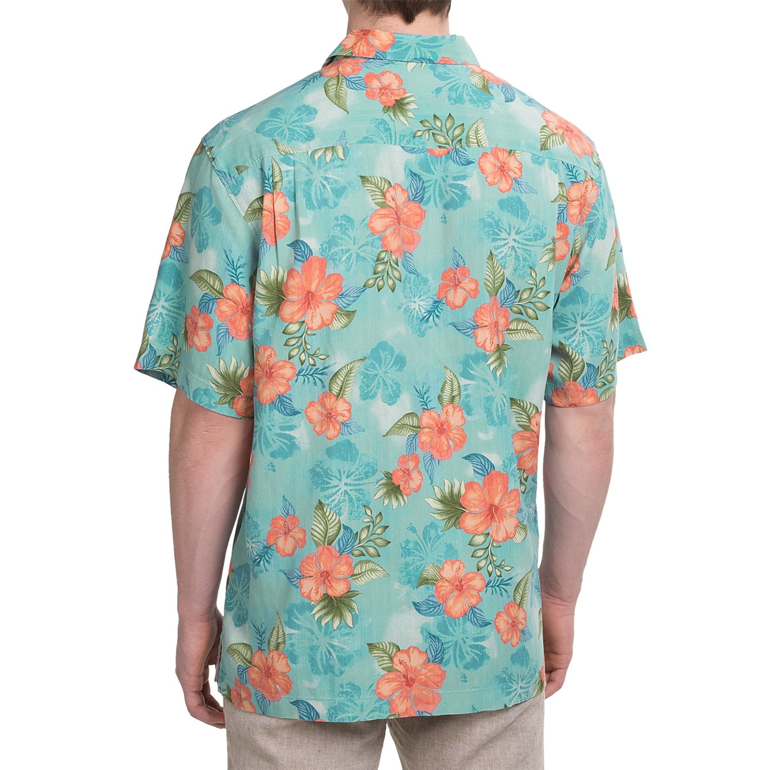 Tommy Bahama Beach Front Hibiscus Silk Shirt (For Men And Big Men ...