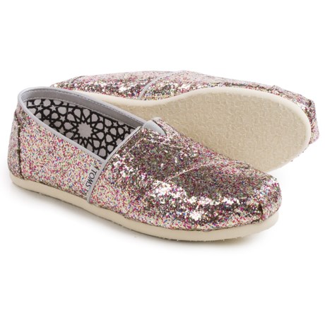 TOMS Classic Multi Glitter Shoes Slip Ons (For Women)