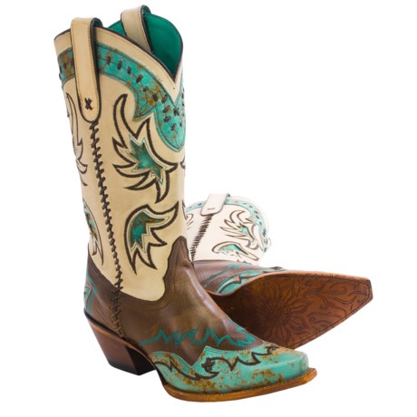 Tony Lama Cassidy Cowboy Boots Snip Toe For Women