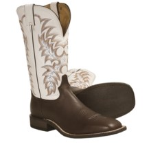 Tony Lama MH Dress Cowboy Boots - Square Toe (For Men) in Western Brown - Closeouts
