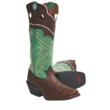 Tony Lama MK Buckaroo Cowboy Boots - Square Toe (For Men) in Saddle - Closeouts