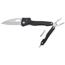 Tool Logic SL Plier Multitool - Partially Serrated Blade in Black/Silver - Closeouts