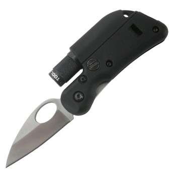 Tool Logic SL1 Mini Light Multi-Tool - Straight Edge, LED Flashlight in Black