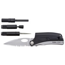 Tool Logic SLP Multitool Combo Pack - Partially Serrated Blade in Black/Silver - Closeouts
