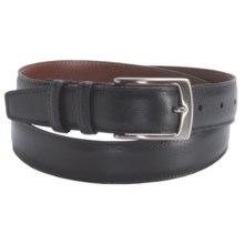 Torino Belgium Calf Leather Belt - 32mm (For Men) in Black - Closeouts