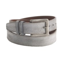 Torino Distressed Suede Belt - 35mm (For Men) in Slush - Closeouts