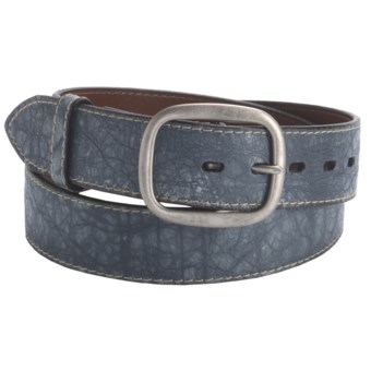 Torino Heritage Belt - 40mm, Aniline Leather (For Men) in Old Grey