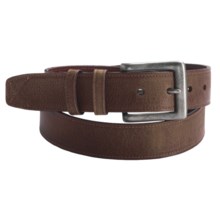 Torino Italian Water Buffalo Leather Belt - 35mm (For Men) in Mocha - Closeouts
