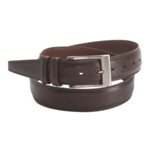 Torino Spanish Calf Leather Belt - 35mm (For Men) in Brown - Closeouts