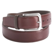 Torino Water Buffalo Leather Belt - 38mm (For Men) in Cherry - Closeouts