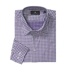 Toscano Check Sport Shirt - Cotton, Long Sleeve (For Men) in Wineberry - Closeouts