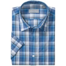 Toscano Cotton Sport Shirt - Short Sleeve (For Men) in Ocean - Closeouts