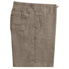 Toscano Drawstring Shorts - Linen (For Men) in Natural - Closeouts