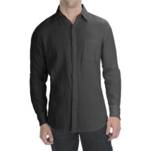 Toscano Garment-Washed Linen Shirt - Long Sleeve (For Men) in Black - Closeouts