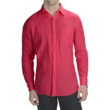 Toscano Garment-Washed Linen Shirt - Long Sleeve (For Men) in Red - Closeouts