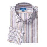 Toscano Linen Stripe Shirt - Long Sleeve (For Men)
