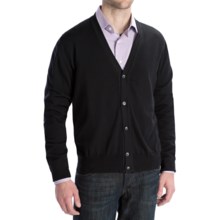 Toscano Merino Wool Cardigan Sweater - Zegna Barrufa (For Men) in 901 Black - Closeouts