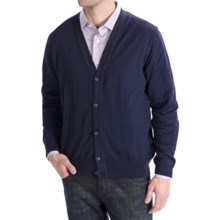 Toscano Merino Wool Cardigan Sweater - Zegna Barrufa (For Men) in 941 Midnight - Closeouts