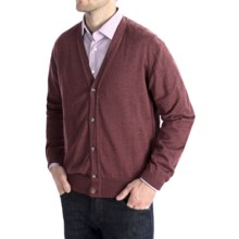 Toscano Merino Wool Cardigan Sweater - Zegna Barrufa (For Men) in 965 Plum - Closeouts