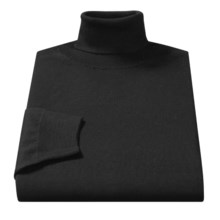 Toscano Merino Wool Turtleneck (For Men) in Black - Closeouts