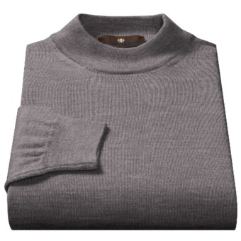 Toscano Mock Turtleneck Sweater - Italian Merino Wool (For Men)