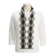 Toscano Modern Argyle Zip Neck Vest - Cotton (For Men)