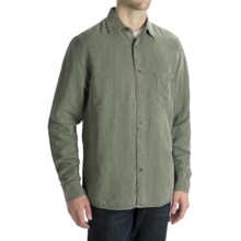 Toscano Silk-Linen Shirt - Long Sleeve (For Men) in Jungle - Closeouts