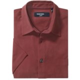 Toscano Solid Waffle Shirt - Silk, Short Sleeve (For Men)