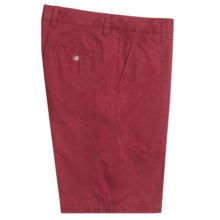 Toscano Twill Shorts - Cotton (For Men) in Mid Red - Closeouts