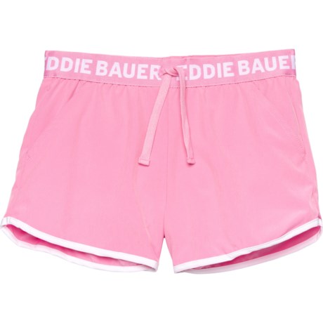 Eddie Bauer Trail Active Shorts - Built-In Briefs (For Big Girls) - BEGONIA (S )