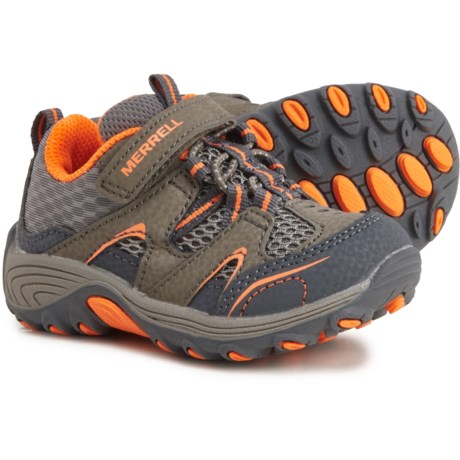 Merrell Trail Chaser Jr. Hiking Boots - Leather (For Toddler Boys) - GUNSMOKE (5T )