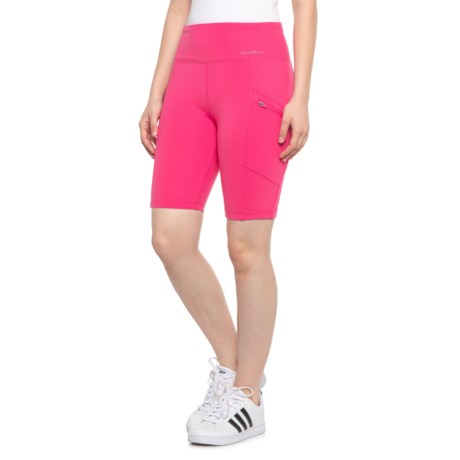 Eddie Bauer Trail Tight Shorts - UPF 50+, High Rise (For Women) - AZALEA PINK (XL )