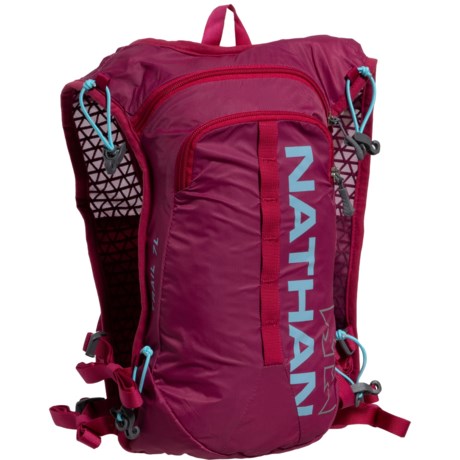 Nathan TrailMix 7 L Race Hydration Vest - 2 L Reservoir (For Women) - SANGRIA/MAGENTA PURPLE/PURPLE/SKY BLUE (O/S )