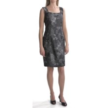 Travel by Tribal Sportswear Brocade Knit Dress - Sleeveless (For Women) in Black