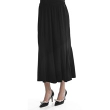 Travel by Tribal Sportswear Long Paneled Skirt - Stretch (For Women) in Black