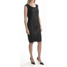 Travel by Tribal Sportswear Metallic Ruffle Dress - Sleeveless (For Women) in Black