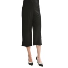 Travel by Tribal Sportswear Relaxed Knit Capris (For Women) in Black