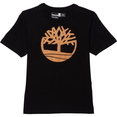 Timberland Tree T-Shirt - Short Sleeve (For Big Boys) - BLACK (L )