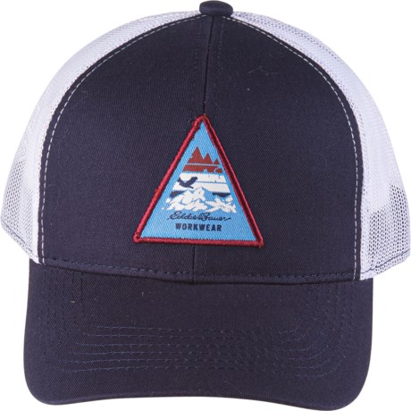 Eddie Bauer Tri Script Patch Trucker Hat (For Men) - NAVY PIER (O/S )