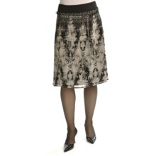 Tribal Sportswear Crepe Print Skirt (For Women) in Twine